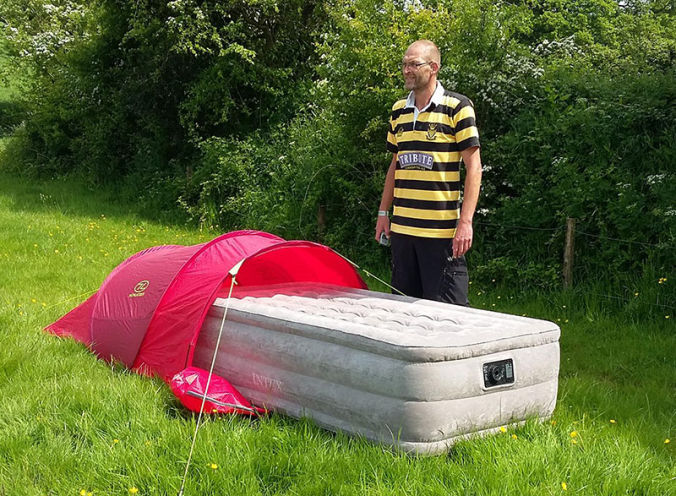 tent in the camping area